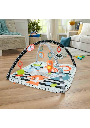 Fisher-Price HBP41 Neşeli Hayvanlar 3'ü 1 Arada Jimnastik Merkezi