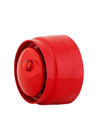 Elektronik Siren Flaşör, Dahili Tip, 12-24V DC, EN54-3 ve EN54-23