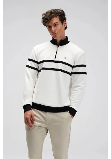 Ellesse Erkek Sweat Em619-of Beyaz BEYAZ