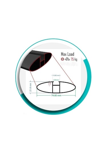 Toyota Rav4 Xa30 2006-2012 İçin Araca Özel Portbagaj Ara Atkısı, Ekipman Taşıyıcı Çapraz Barlar 2 Adet - Siyah