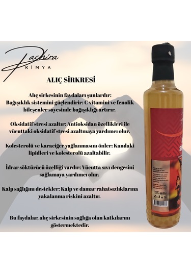 Pachira Kimya Premıum Alıç Sirkesi