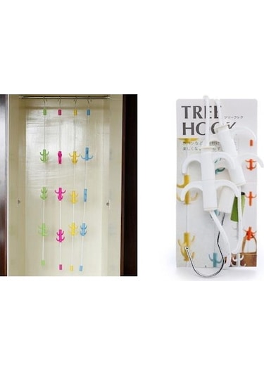 Dolap İçi Düzenleyici Askı Elbise Giysi Organizer Sihirli Askılık 5250 Çok Renkli