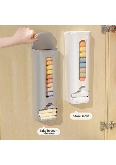 İç Çamaşırı Külot Çorap Depolama Organizatörler Duvara Monte Asılı Çeşitli Eşyalar Kapaklı Konteyner Mutfak Banyo Dolabı Depolama Rafı Beyaz
