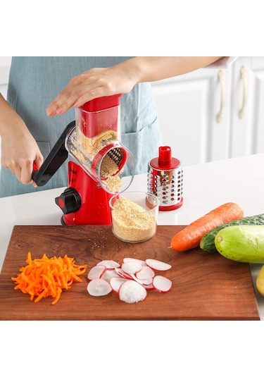 Döner Peynir Dilimleyici, 3'ü 1 Arada Paslanmaz Çelik Mutfak Gereçleri Mandolin Sebze Dilimleyici Döner Peynir Dilimleyici Mutfak Gereçleri Mavi