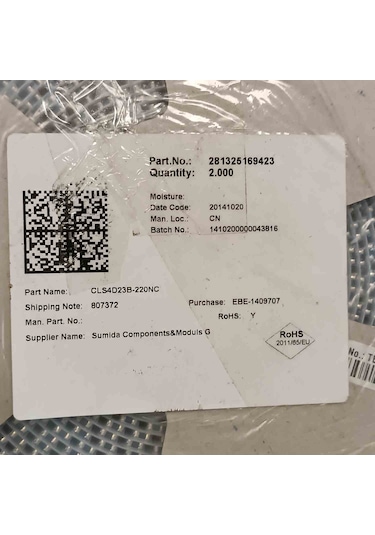 Cls4d23b-220nc 22uh 0.85a Sumıda Smd Bobin 23 Adet