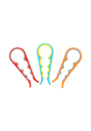 Manuel Şişe Açacağı 3 Adet 4'ü 1 Arada Çok Fonksiyonlu Güvenlik Kapakları Kavanoz Kutusu Ev Mutfak Gereçleri Çok Renkli