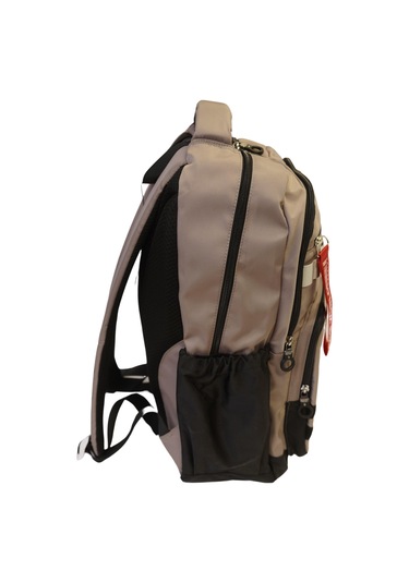 Ççs London 3 Gözlü Sırt Çantası Okul Çantası Spor Çanta Günlük Çanta 51680 Açık Kahve Desenli