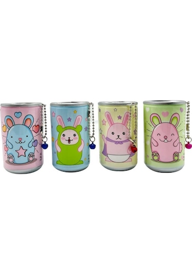 New-max Sevimli Tavşan Figrülü Aksesuarlı Islak Mendil 4'lü Paket Toplam 96 Yaprak 24 4