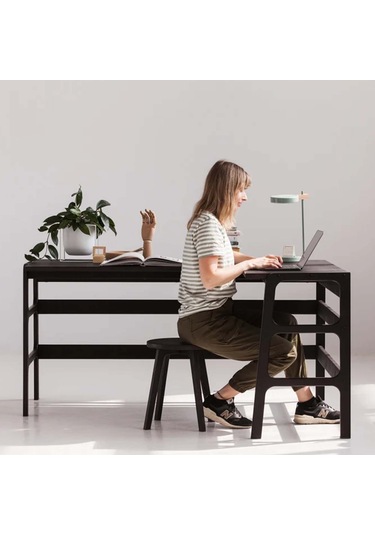 Woodesk Luz Ahşap Çalışma Masası 160x65 Ceviz Renk Cpt4644-160