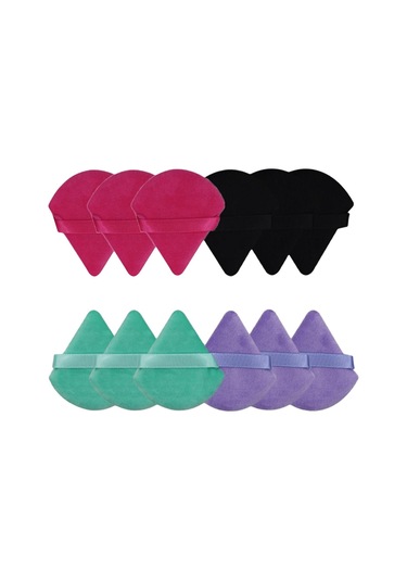 Suntek 12 Adet Üçgen Pudra Kama Şekli Göz Altı Köşeleri