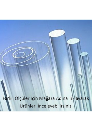 Pleksi Boru Şeffaf Akrilik Tüp Saydam 60 X 3 Mm 553153403