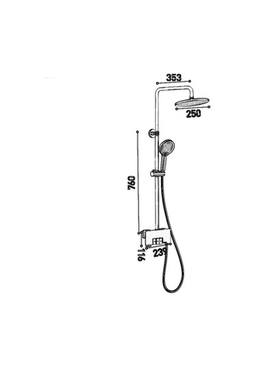 Fontana Duş Ünitesi Krom Fj-3151 Krom