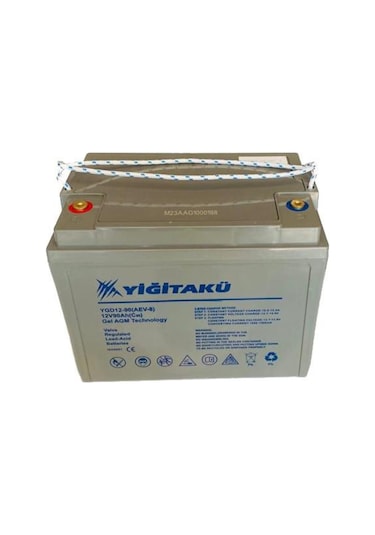12V 90Ah 80 Ah Ebatında Amper Jel Yiğit Akü / 467915164