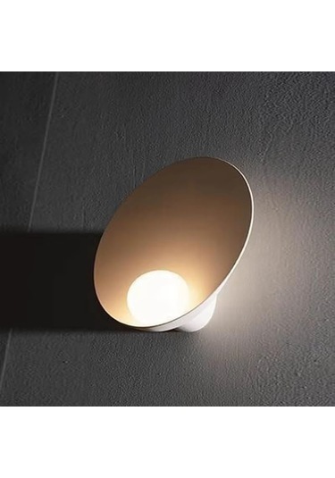 Led Duvar Lambaları Yatak Odası İçin Uygundur Minimalist Çalışma Oturma Odası Sanat Koridoru Merdiven Dekorasyon Işıkları 3 Değiştirilebilir, Beyaz 23cm Beyaz