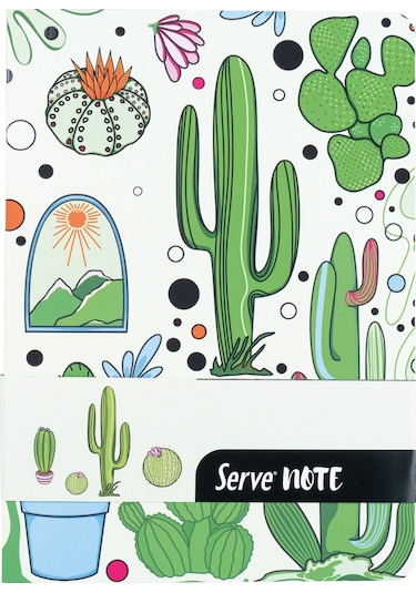 Serve Hediye Seti - Defter, Serve Deep Uclu Kalem, Silgi, Min Elma Yeşili