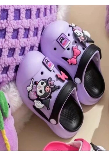 Çocuklar İçin Kuzumi Yaz Terlikleri Sabo Terliği 379996565 Violet