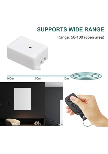 Pazly 433mhz Akıllı Ev Röle Alıcı-verici, 85-220v, 1kw, Rf Kumanda Modülü + Rf Kumanda 1527 Diğer