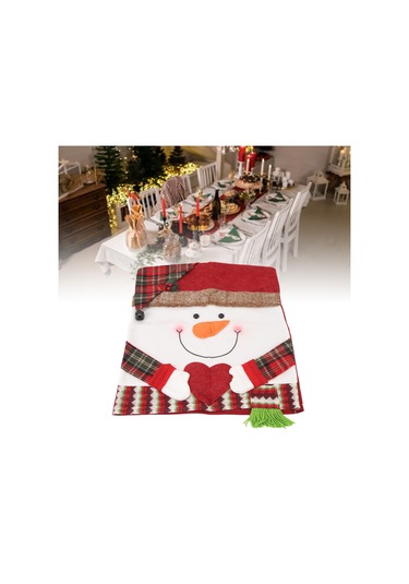 Skycity Noel Dekorasyonu Sandalye Örtüsü - Yumuşak Kumaş, 52x47cm, Noel Tema Desenli, Ev Dekorasyonu Diğer