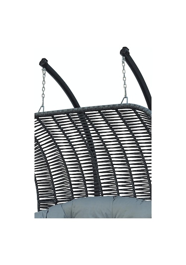 Kupa Loft Rattan Salıncak Çift Kişilik Antrasit Hamak