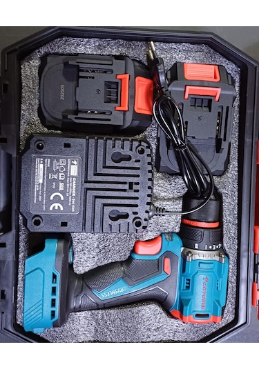 Catpower CAT-E1010 10 MM 20V 2.0AH Li-Ion Kömürsüz Akülü Vidalama Set