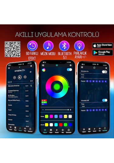Opel Astra K Kapı Rgb Ambiyans Aydınlatma 128renk App Kontrolü