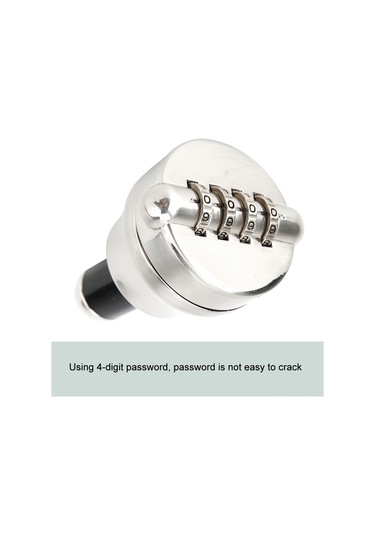 Geeroyoo Metal Şarap Şişesi Kilit 4 Basamaklı Parola İle Çocuk Koruma Ve Şarap Saklama Zincirleme Gelişmiş Fonksiyonlu Zirkonyum Alaşımlı Güvenlik Kilit Diğer