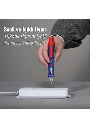 Workpro Wp295004 12-1000 Volt Ac Yüksek Hassasiyetli Profesyonel Voltaj Dedektörü