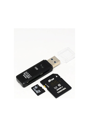 2in1 Usb 3.0 Micro Sd Hafıza Kartı - Tf Kart Okuyucu Hub Adaptör