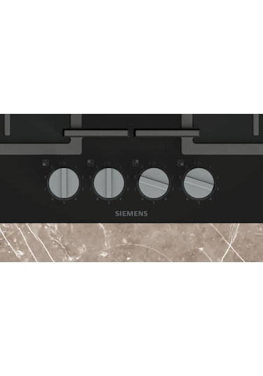 Siemens EP6A6HI40O Gazlı Sert Cam Ankastre Ocak Siyah