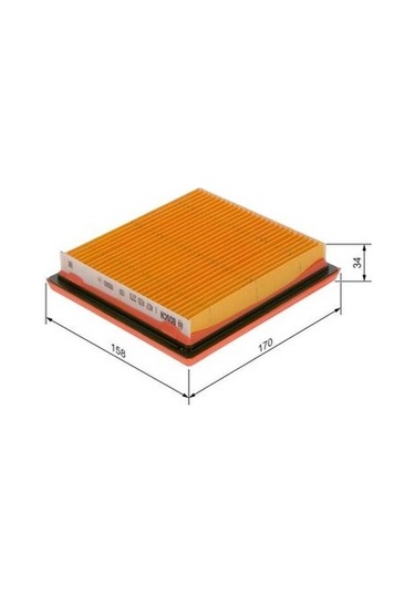 Nissan Micra K11 1.3 1995-2000 Bosch Hava Filtresi S3273