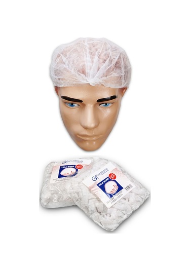 Galoşsan Tek Kullanımlık Saç Bonesi Beyaz 100 Adet