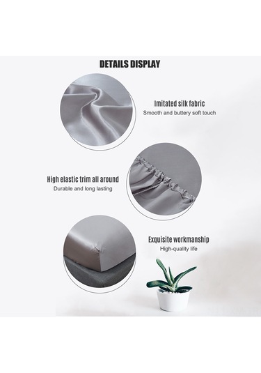 Ximistore9 Yatak Koruyucu Yumuşak Kumaş Esnek Kenarlı Çarşaf İkizden Kral Boyuna Diğer