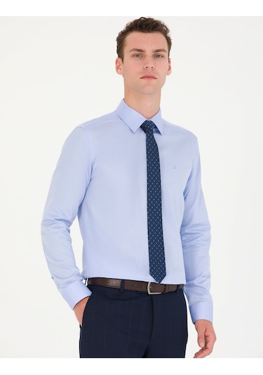 Pierre Cardin Erkek Koyu Mavi Basic Gömlek 50277147-vr032 Koyu Mavi