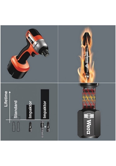 Wera 855/4 Imp Dc Sb Pozidriv Bits Pz2x50mm 05073961001