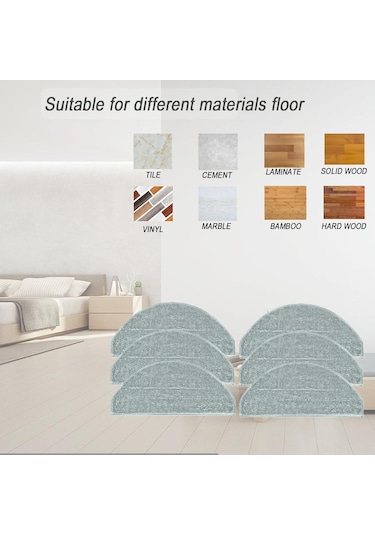 Vkemall İrobot Roomba Combo Essential Y0110, Y0140, Y0112, Q0120 İçin Yıkama Yapılabilir Mikrofiber Süpürge Mop Bezi Değiştirme Parçası