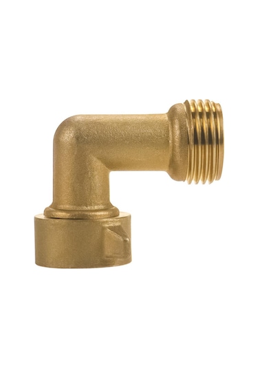 Neevoyu 2 Adet Altın Renkli Bakır Bahçe Hortumu 90 Derece Döner Dirsek Valfi - Bağlantı Adaptörü Diğer