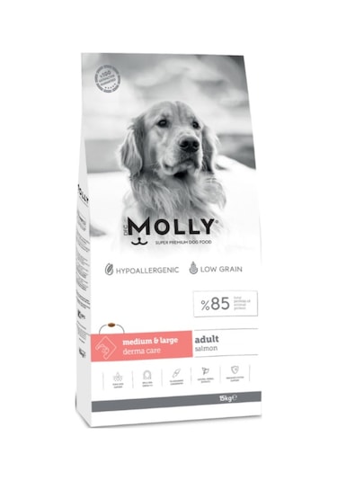 Molly Medium Large Adult Somonlu Yetişkin Köpek Maması 15 Kg