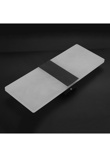 Yaozixa Siyah Led Duvar Lambası - Isınma Işığı, Döner Panel, Göz Koruyucu Mat Kasa, Yatak Odası/oturma Odası İçin Diğer