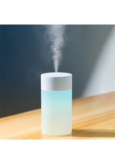 Aubyhe 260ml Pembe Usb Akıllı Ev Banyo Ofis Masaüstü Nemlendirici, Otomatik Kapanma, 7 Renkli Gece Işığı, Sürekli Ve Aralıklı Sprey Modu