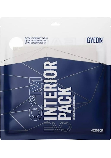 Gyeon Q²m Interiorpack Evo İç Aksam Mikrofiber Detaylı Temizlik Bezi Seti 4'lü Paket - 40x40 Cm