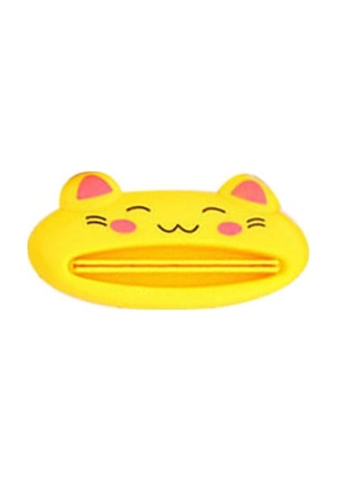 Beyaz 1 Adet Moda Banyo Kolay Karikatür Diş Macunu Dispenseri Ev Tüp Haddeleme Tutucu Sıkacağı Beyaz