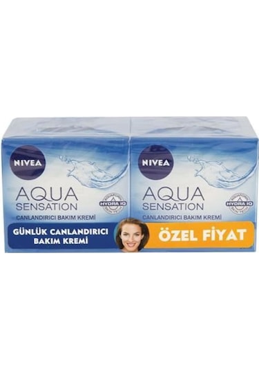 Nivea Aqua Sensation Canlandırıcı Yüz Bakım Kremi 2 x 50 ML