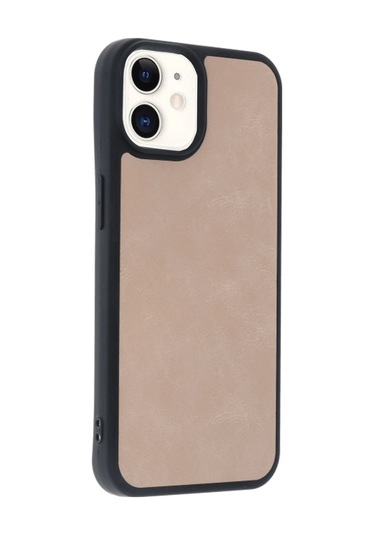 Mepa Apple, Uyumlu iPhone 11 Kılıf Aras Deri Kapak - Pudra Najmaddin standart