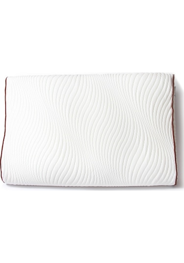 Rahatsan Şerit Kahve Boyun Destekli Ortopedik Visco Yastık