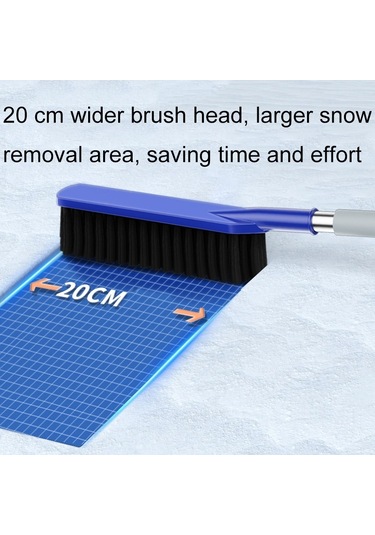 Sones Araba Fırçalı Kar Temizleme Aparatı Mavi