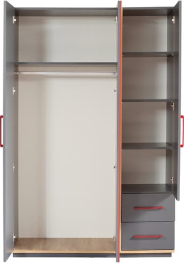 Antre Karyola Çalışma Masası Komodin Kitaplık Genç Odası Dolap Antrasit