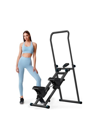 Robo Katlanabilir Dikey Tırmanma Egzersiz Aleti Yeni Versiyon Siyah