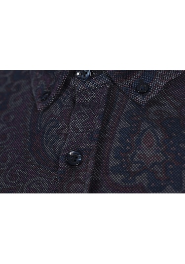 Arma Erkek Şal Desenli Gömlek K8gko1050 Bordo