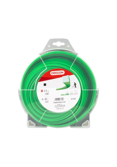 Oregon Misina 3.3mm 40metre Yeşil 4 Köşe Kare Misina