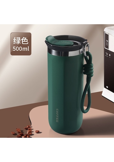 Reedark 304 Çelik Isı Saklama Bardak 500ml Yeşil - 6-12 Saat Isı Koruma, Öğrenci Kadınlar İçin Şık Kullanım, Premium Kalite Termos Bardak Diğer